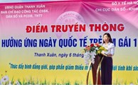 Hà Nội: Mít tinh, diễu hành hưởng ứng ngày Quốc tế trẻ em gái